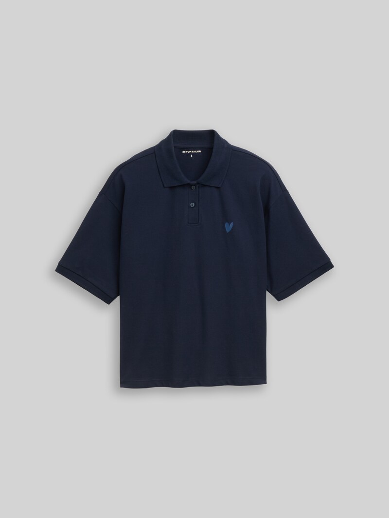 Tom Tailor Loose Fit Poloshirt - Sky Captain Blue