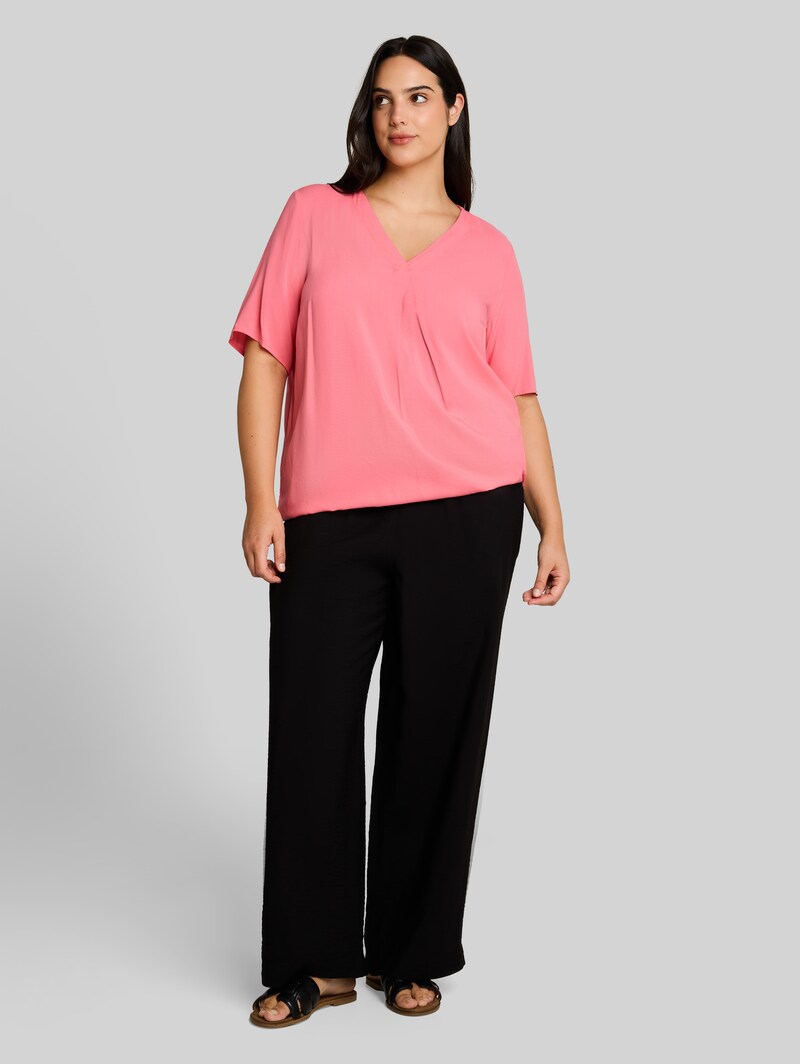 Tom Tailor Plus Size - Bluse aus Viskose - Soft Fuchsia Pink