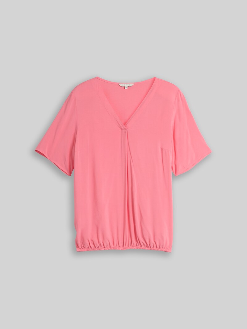 Tom Tailor Plus Size - Bluse aus Viskose - Soft Fuchsia Pink