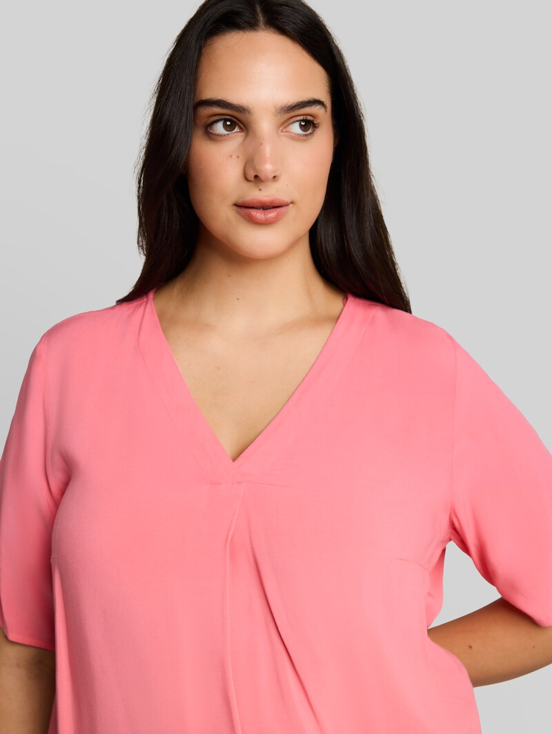 Tom Tailor Plus Size - Bluse aus Viskose - Soft Fuchsia Pink