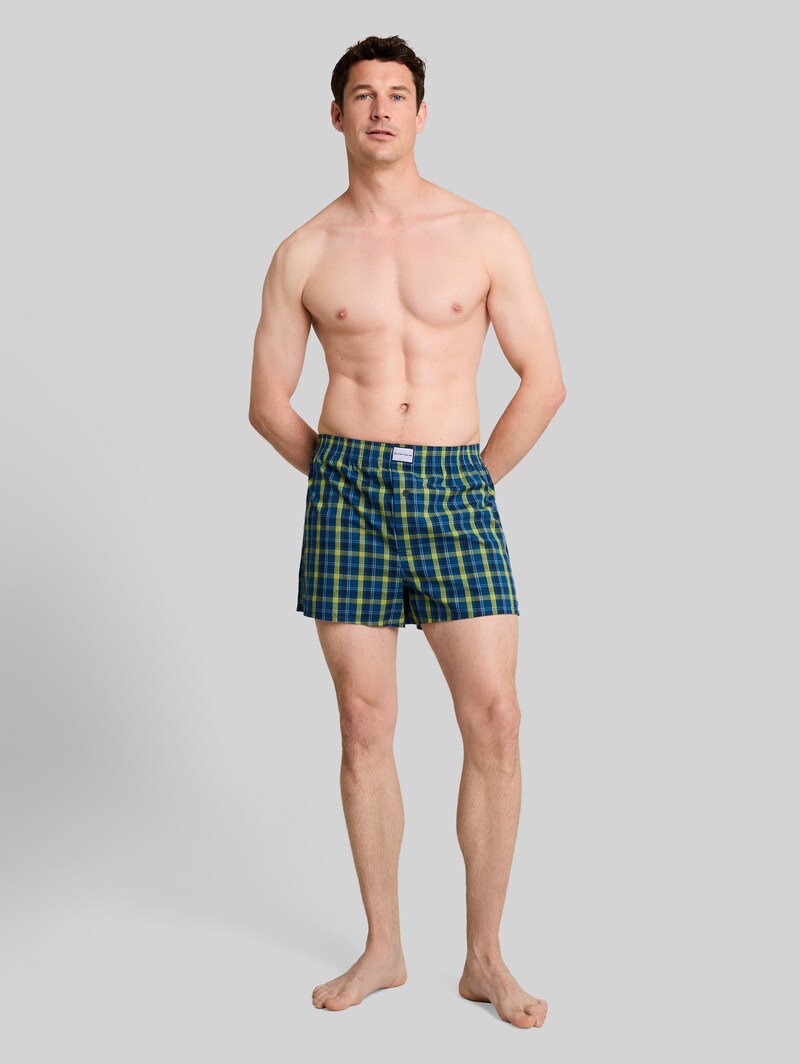 Tom Tailor Boxershorts mit Karomuster im 2er-Pack - Blue-medium-check