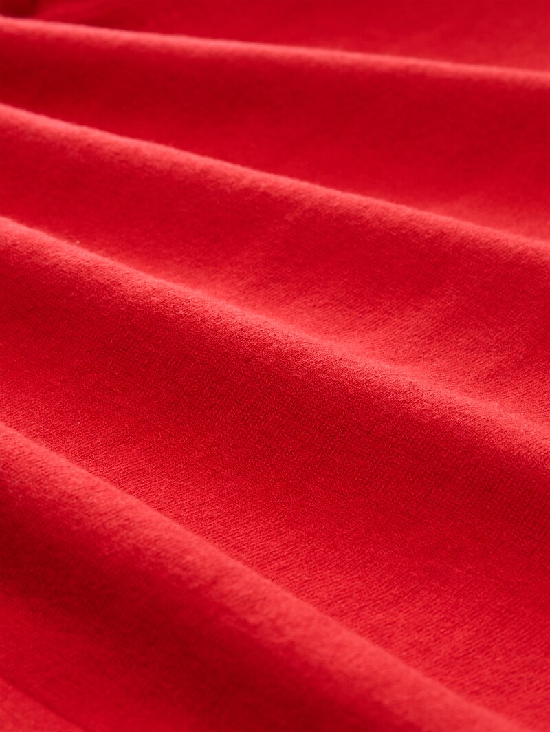 Tom Tailor Strickpullover mit Seidenanteil - Soft Scarlet Red