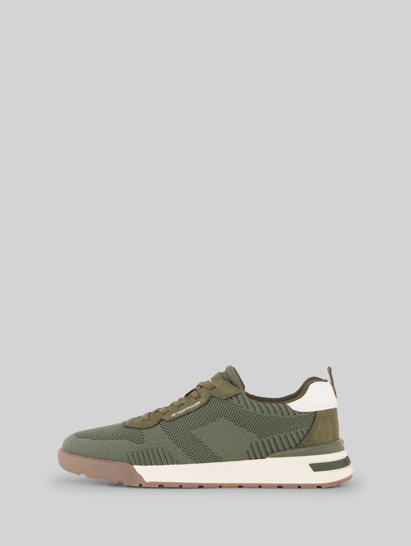 Tom Tailor Sneaker mit Mesh - Khaki