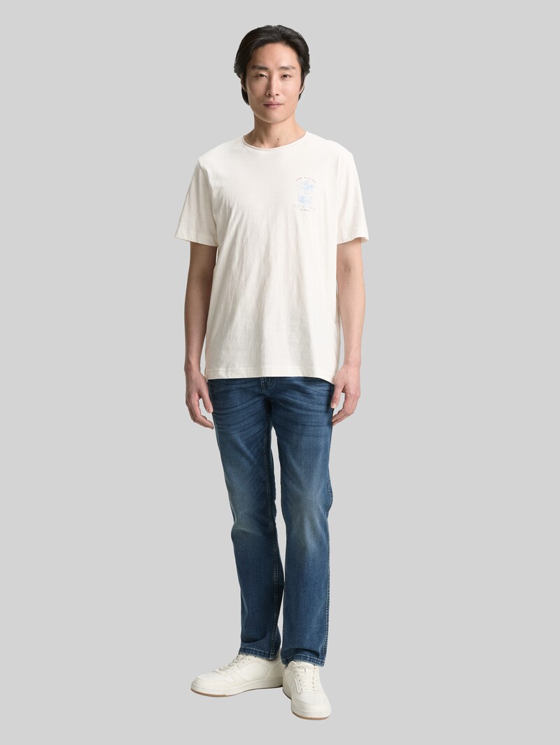 Tom Tailor T-Shirt mit Print - Off White