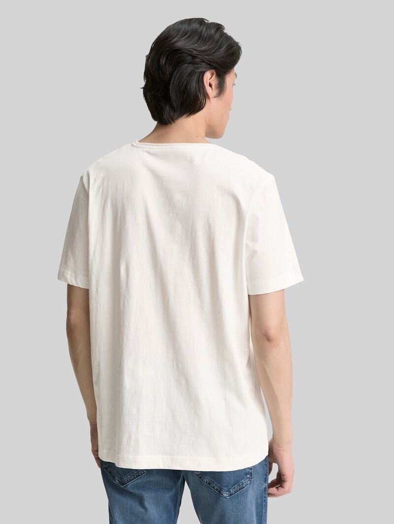Tom Tailor T-Shirt mit Print - Off White