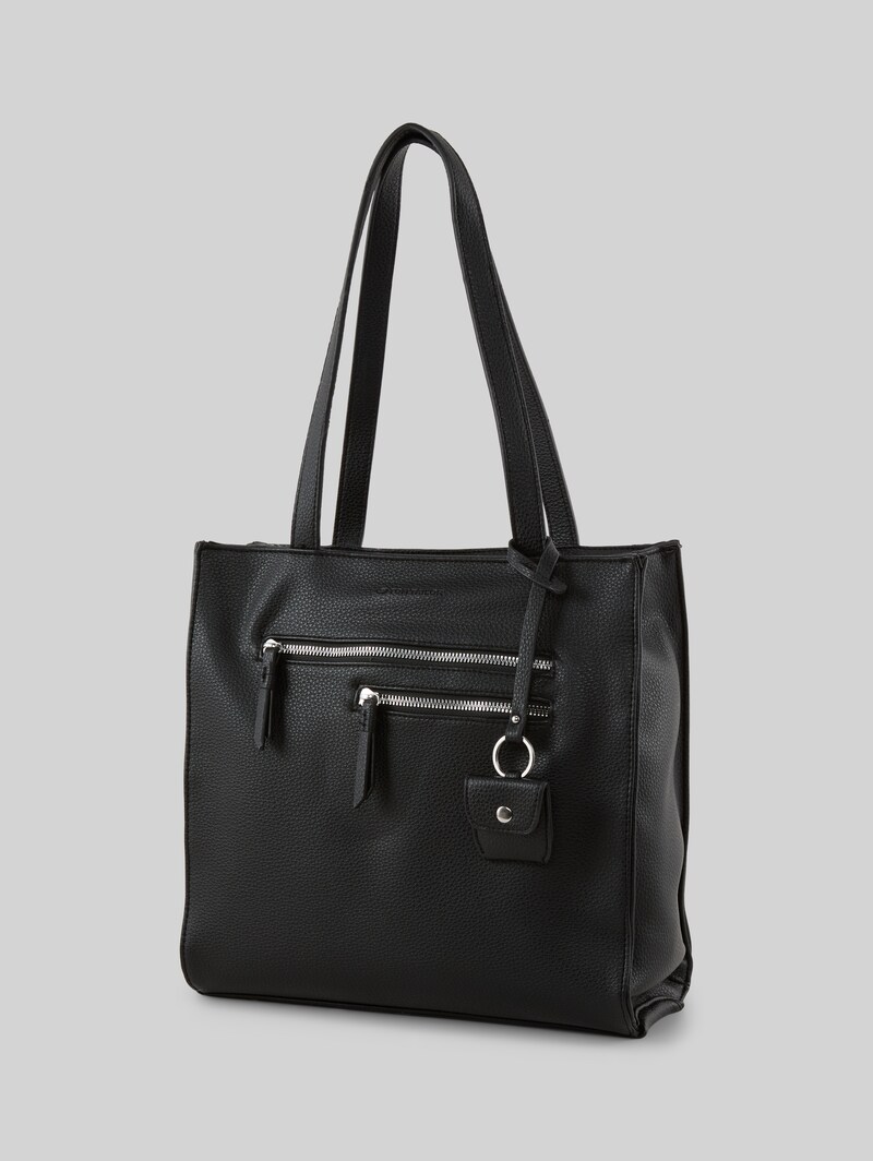 Tom Tailor TTWINONA M Shopper mit Reißverschluss-Details - Schwarz / Black
