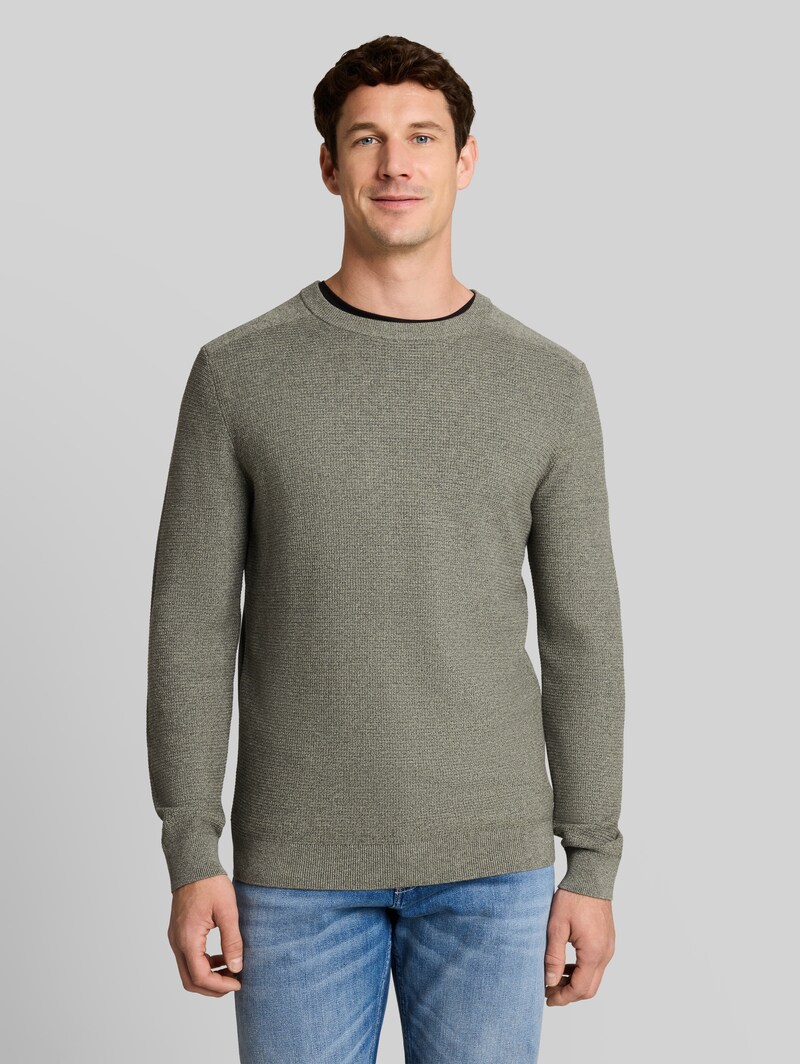 Tom Tailor Strickpullover aus Baumwolle - Mouline Mint Green Tom Tailor Strickpullover aus Baumwolle - Mouline Mint Green