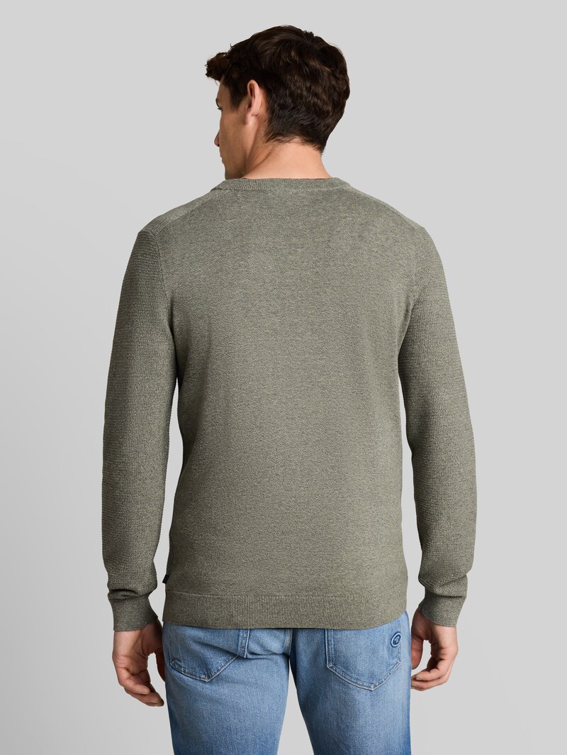 Tom Tailor Strickpullover aus Baumwolle - Mouline Mint Green