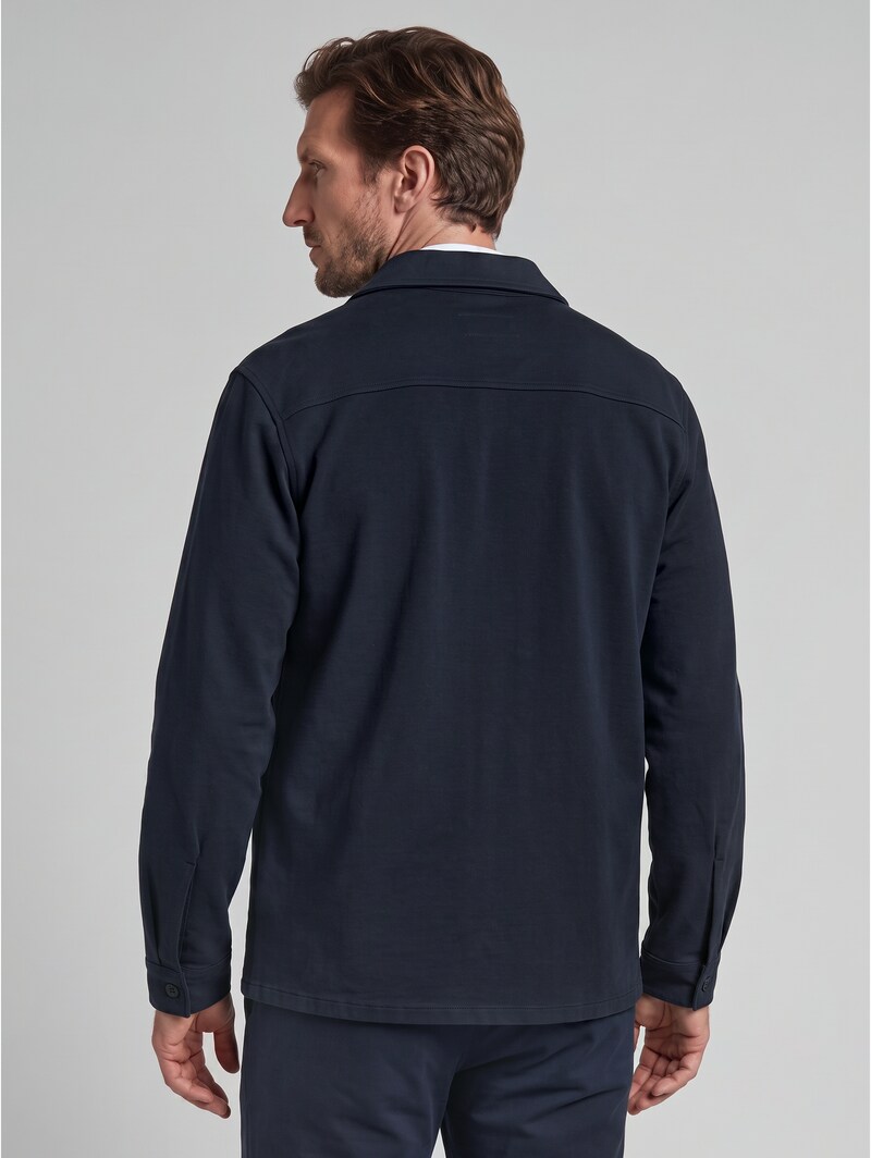 Tom Tailor Sweat-Overshirt mit Taschen - Sky Captain Blue