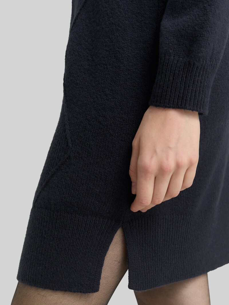 Tom Tailor Loose Fit Strickkleid - Sky Captain Blue