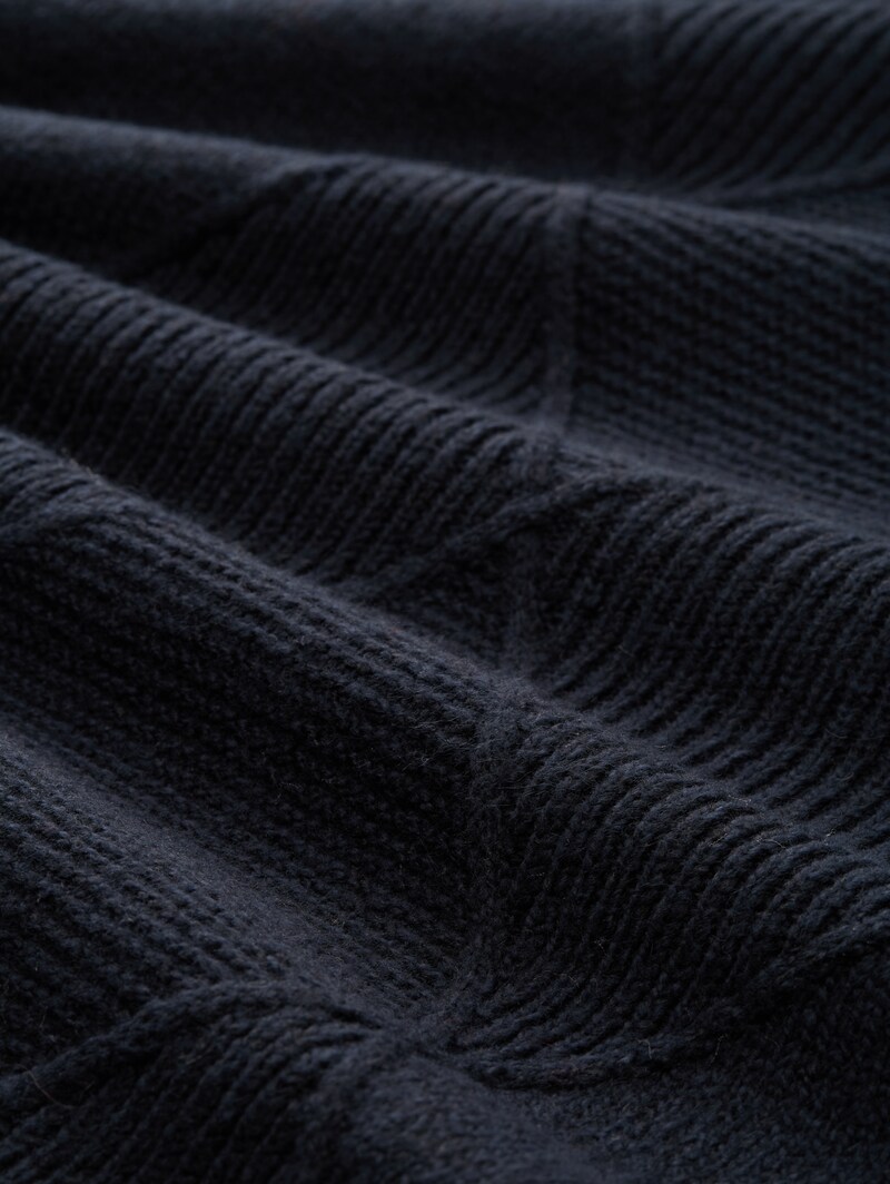 Tom Tailor Loose Fit Strickkleid - Sky Captain Blue