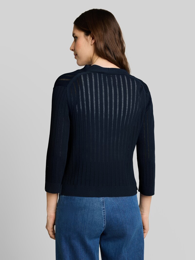 Tom Tailor Cardigan mit Schleifendetail - Sky Captain Blue