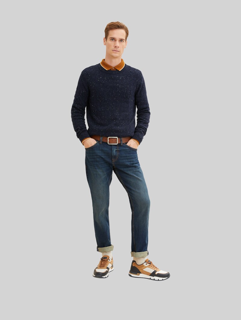 Tom Tailor TTTED Ledergürtel mit eckiger Dornschließe - Light Brown Uni