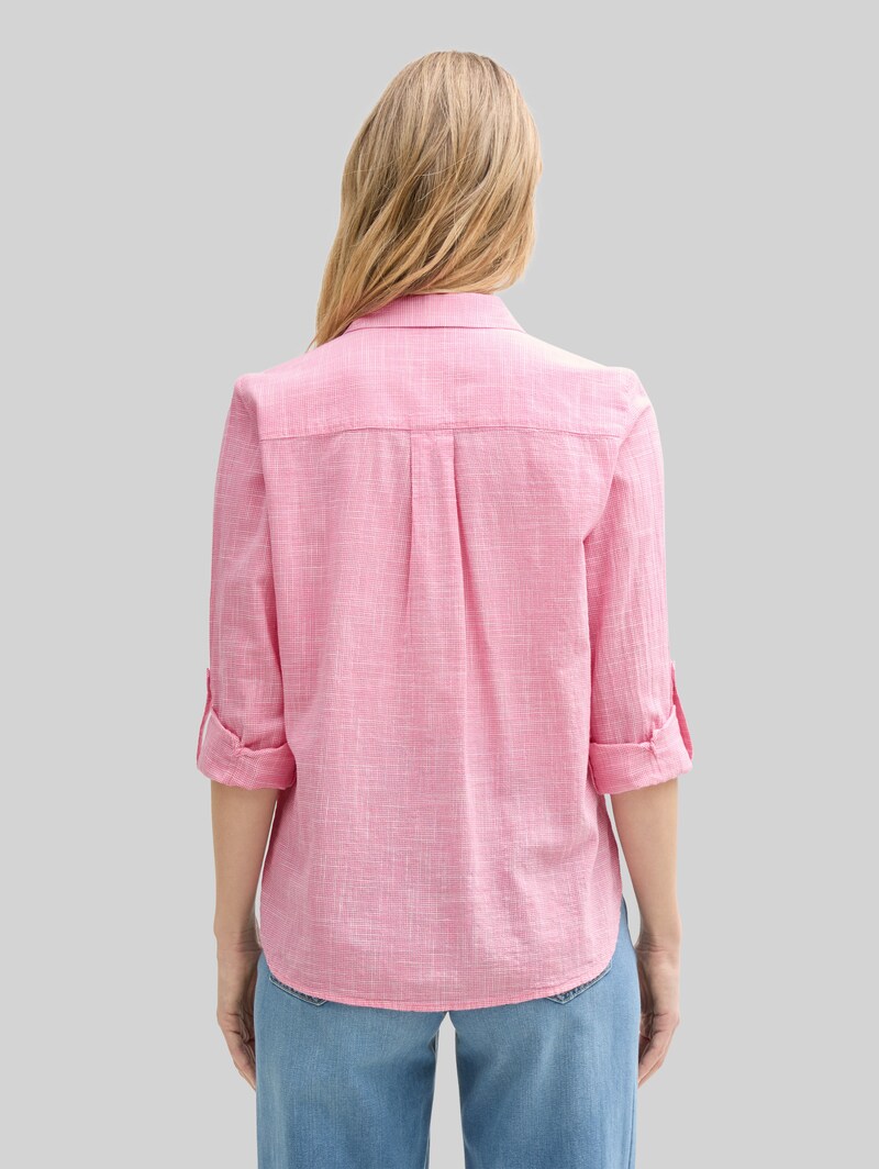 Tom Tailor Bluse mit Brusttaschen - Bright Rose