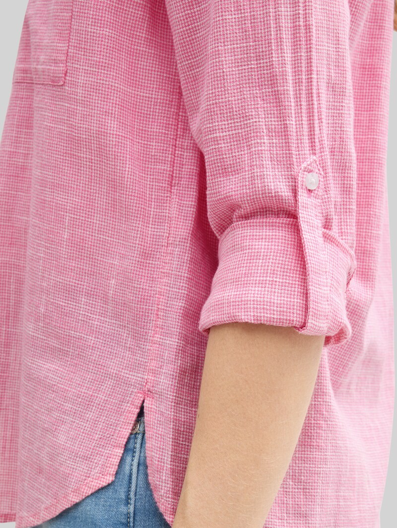 Tom Tailor Bluse mit Brusttaschen - Bright Rose