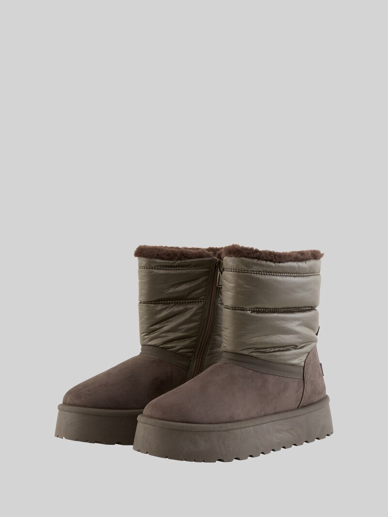 Tom Tailor Gefütterte Schneestiefel mit Wattierung - Lava