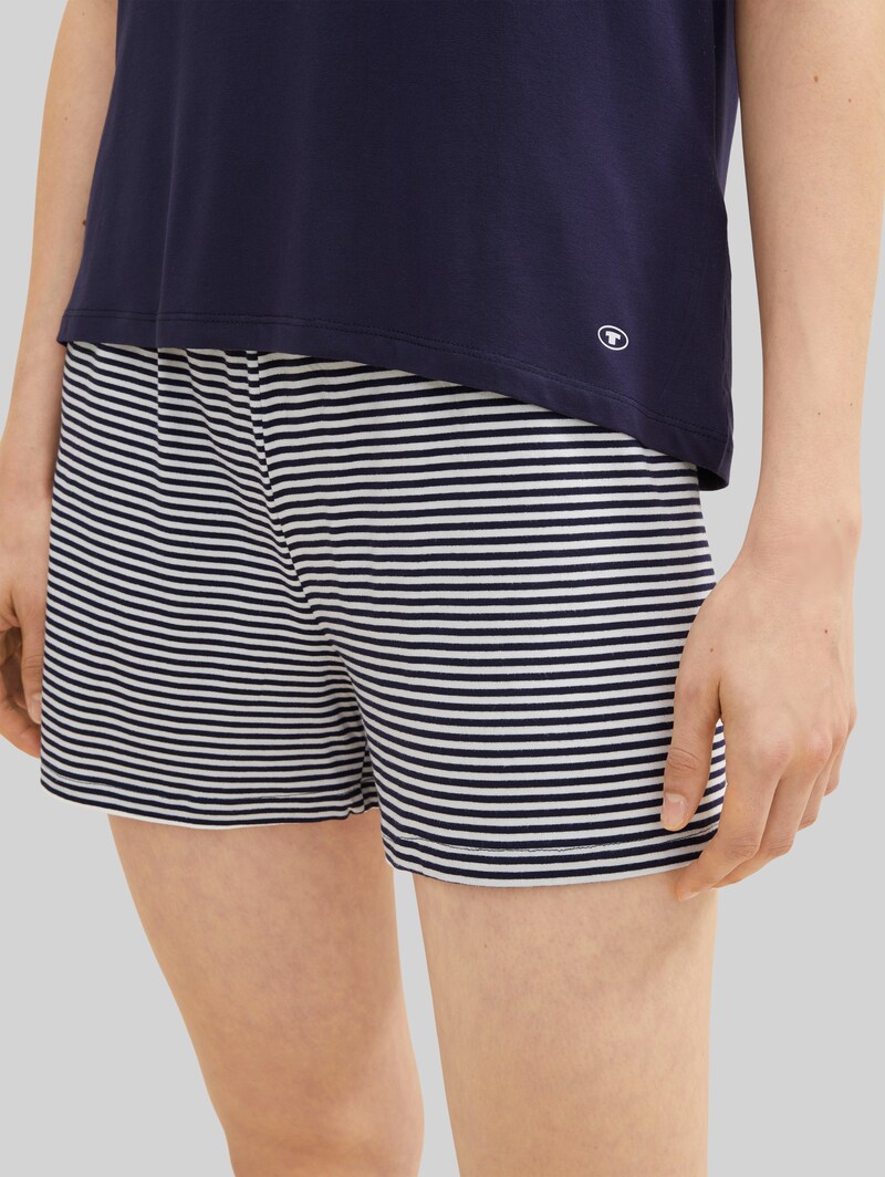Tom Tailor Pyjama-Set mit Streifenmuster - Blue Ring