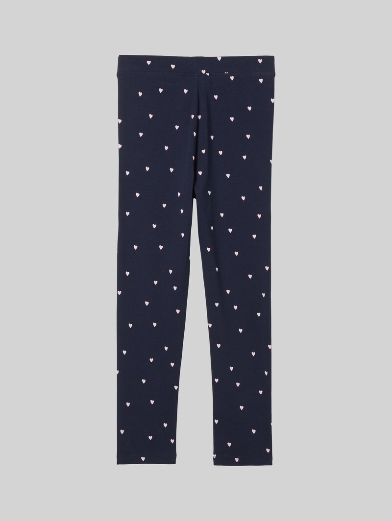 Tom Tailor Leggings mit Herzmuster - Dark Blue Pink Heart Tom Tailor Leggings mit Herzmuster - Dark Blue Pink Heart
