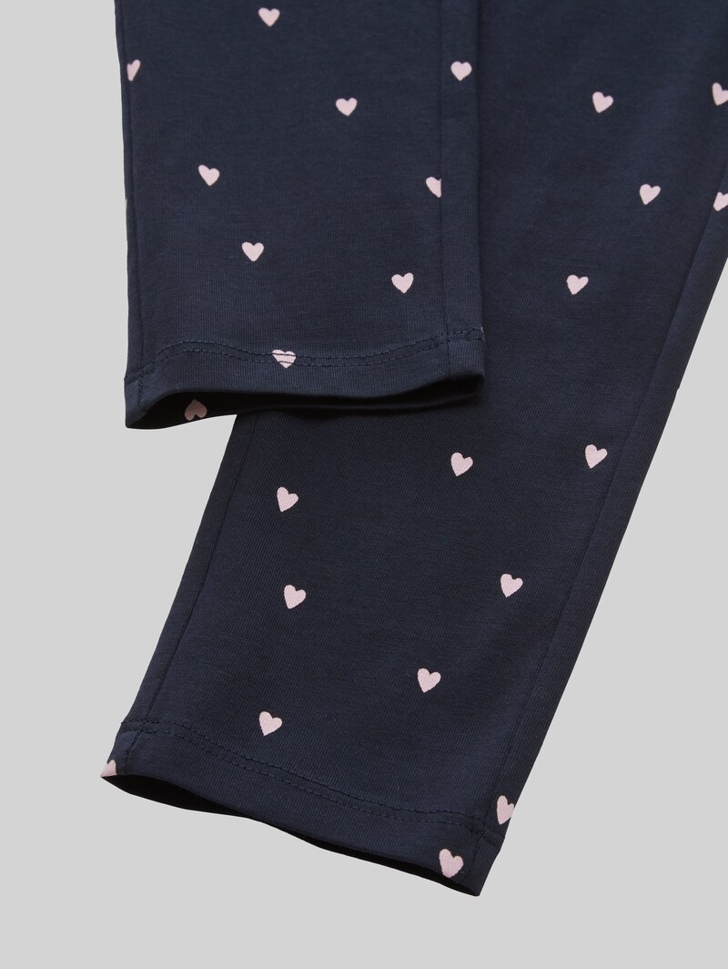 Tom Tailor Leggings mit Herzmuster - Dark Blue Pink Heart