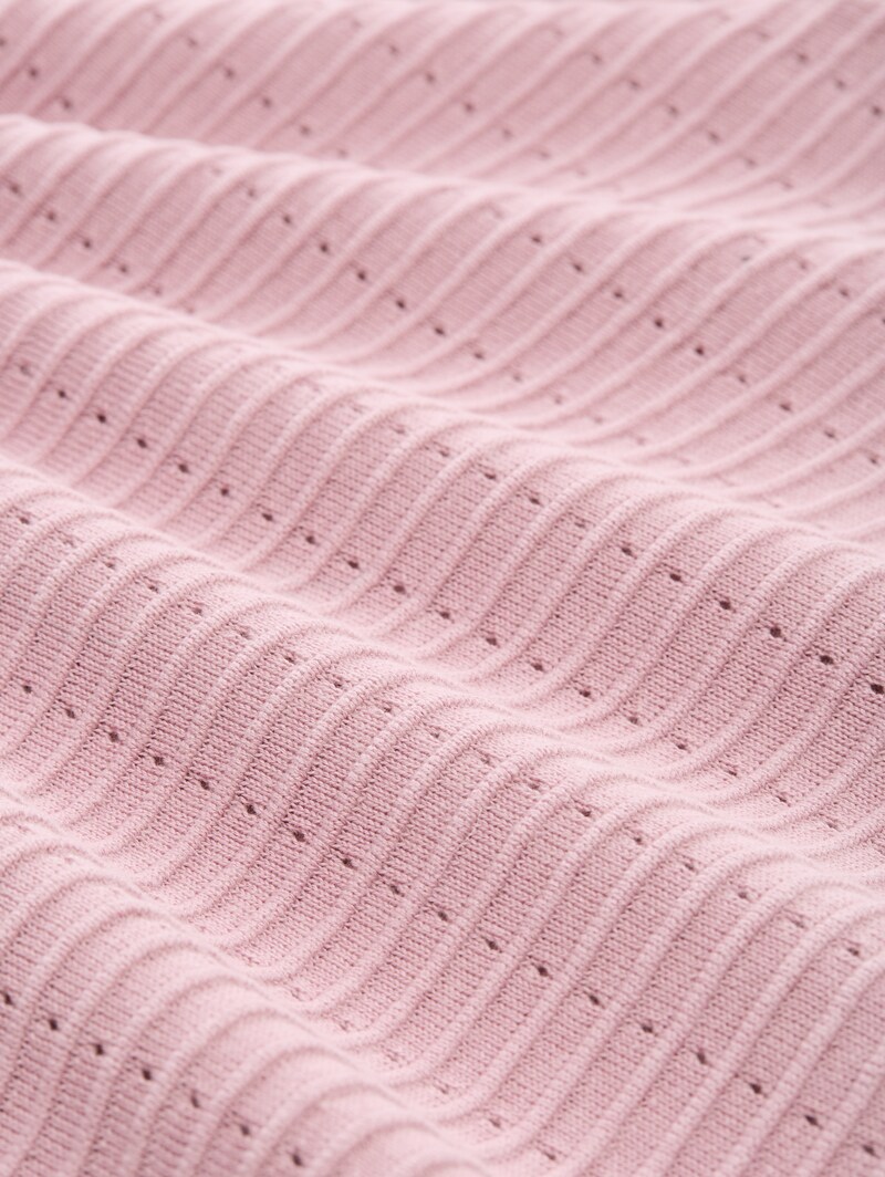 Tom Tailor Strickpullover mit Rundhalsausschnitt - Soft Mauve Rose