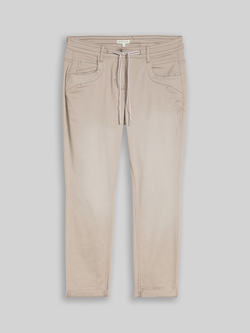 Tom Tailor Tapered Relaxed Hose - Soft Taupe Grey