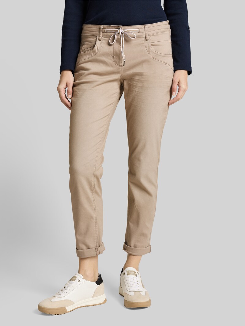 Tom Tailor Tapered Relaxed Hose - Soft Taupe Grey