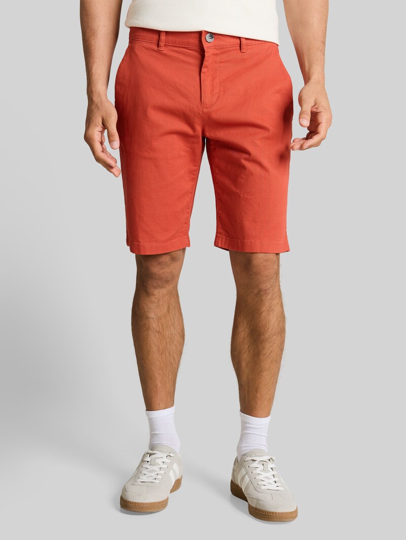 Tom Tailor TTSLIM Chino Shorts - Chili Orange