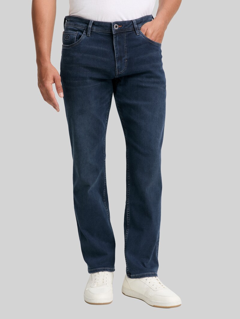 Tom Tailor TTMARVIN STRAIGHT Jeans mit Superstretch - Dark Stone Blue Black Denim