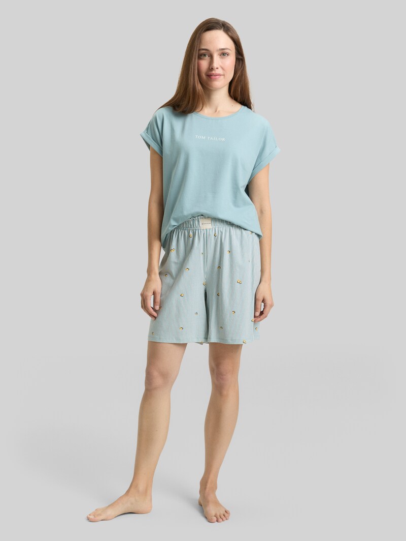 Tom Tailor Pyjama-Set mit Muster - Blue-medium-vertical Stripe