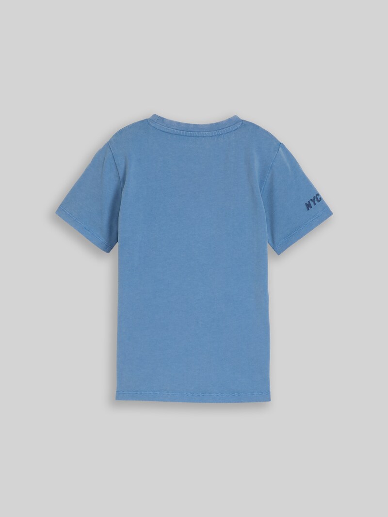 Tom Tailor Basic T-Shirt aus Baumwolle - Federal Blue Tom Tailor Basic T-Shirt aus Baumwolle - Federal Blue