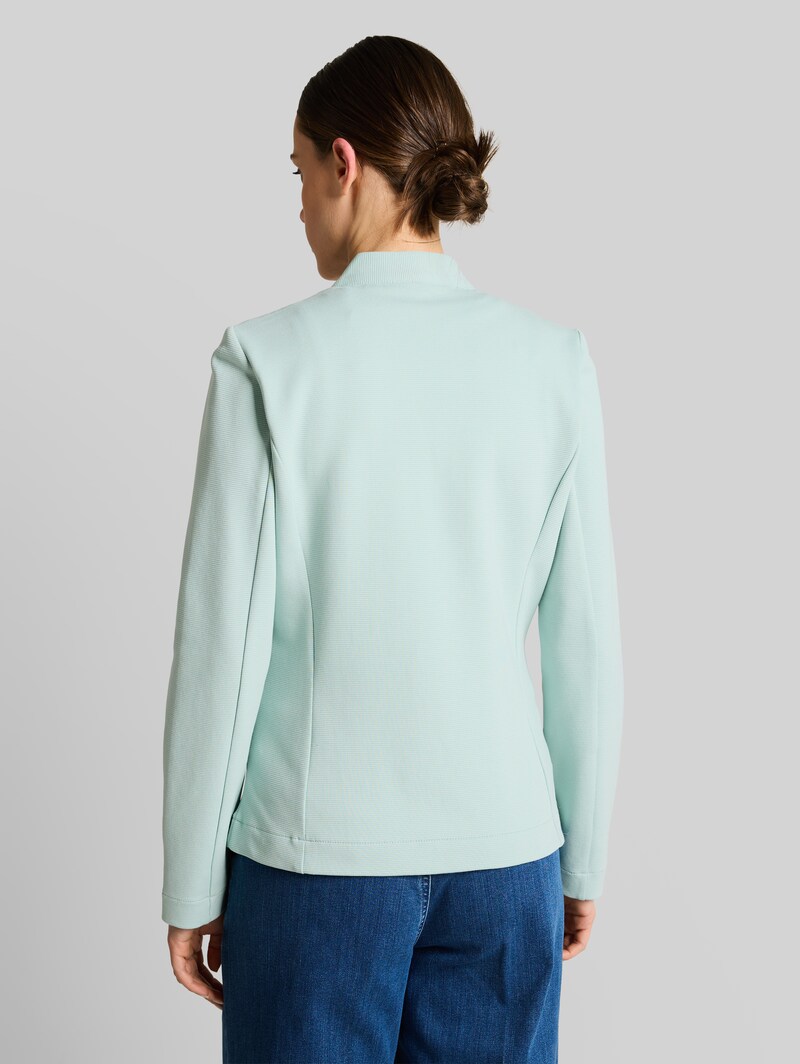 Tom Tailor Slim Fit Blazer mit Ottoman Struktur - Blue Haze