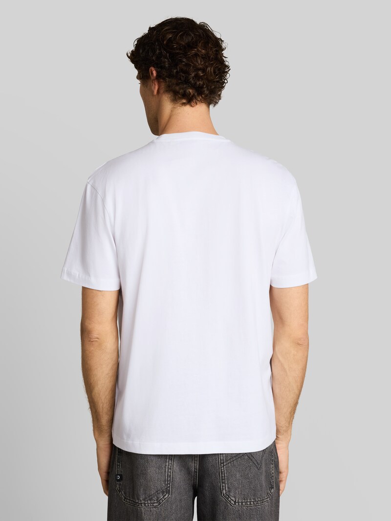 Tom Tailor Relaxed Fit T-Shirt mit Print - White