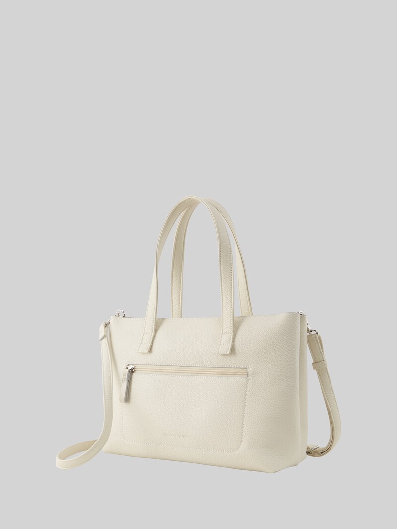 Tom Tailor TTELIS M Tragetasche mit Logo-Prägung - Off White / Off White