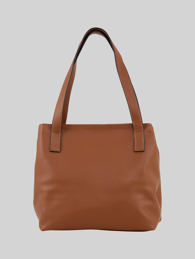 Tom Tailor TTMIRI L Shopper mit Logo-Badge - Cognac / Brandy