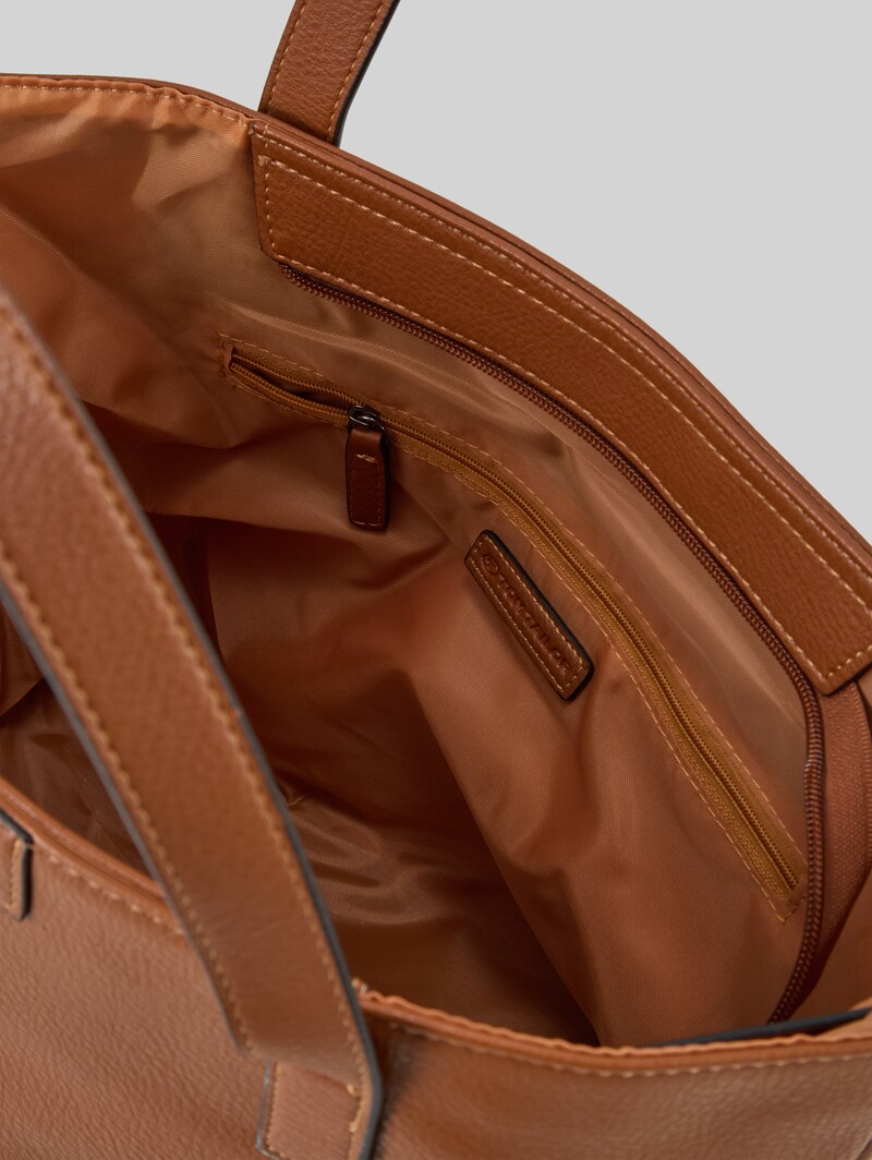 Tom Tailor TTMIRI L Shopper mit Logo-Badge - Cognac / Brandy