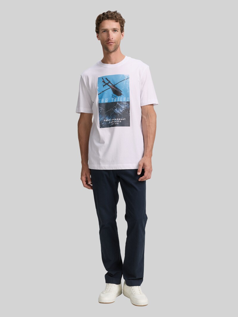 Tom Tailor T-Shirt mit Fotoprint - White