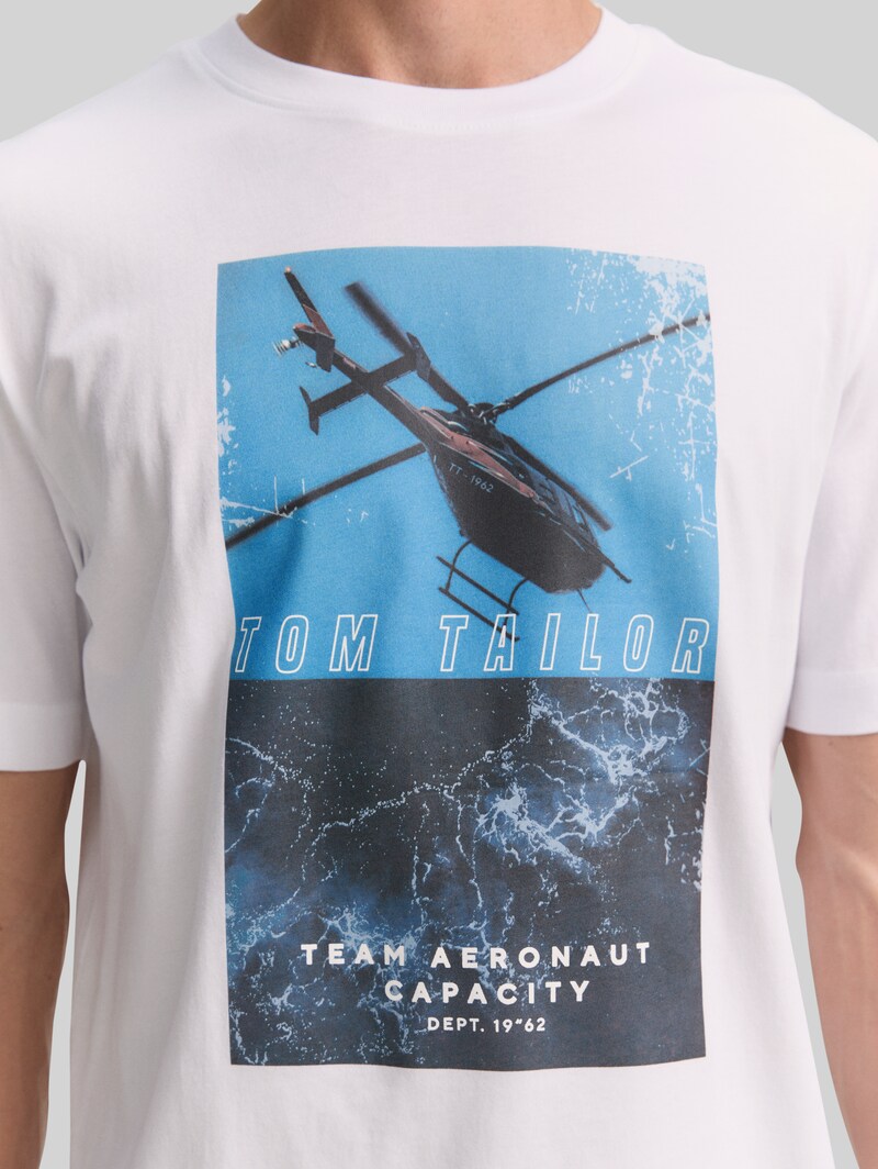 Tom Tailor T-Shirt mit Fotoprint - White