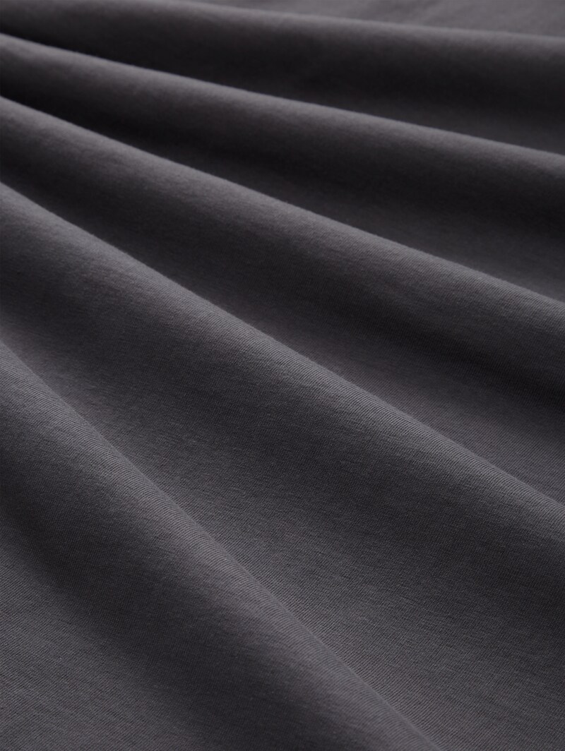 Tom Tailor T-Shirt mit Logo-Print - Tarmac Grey