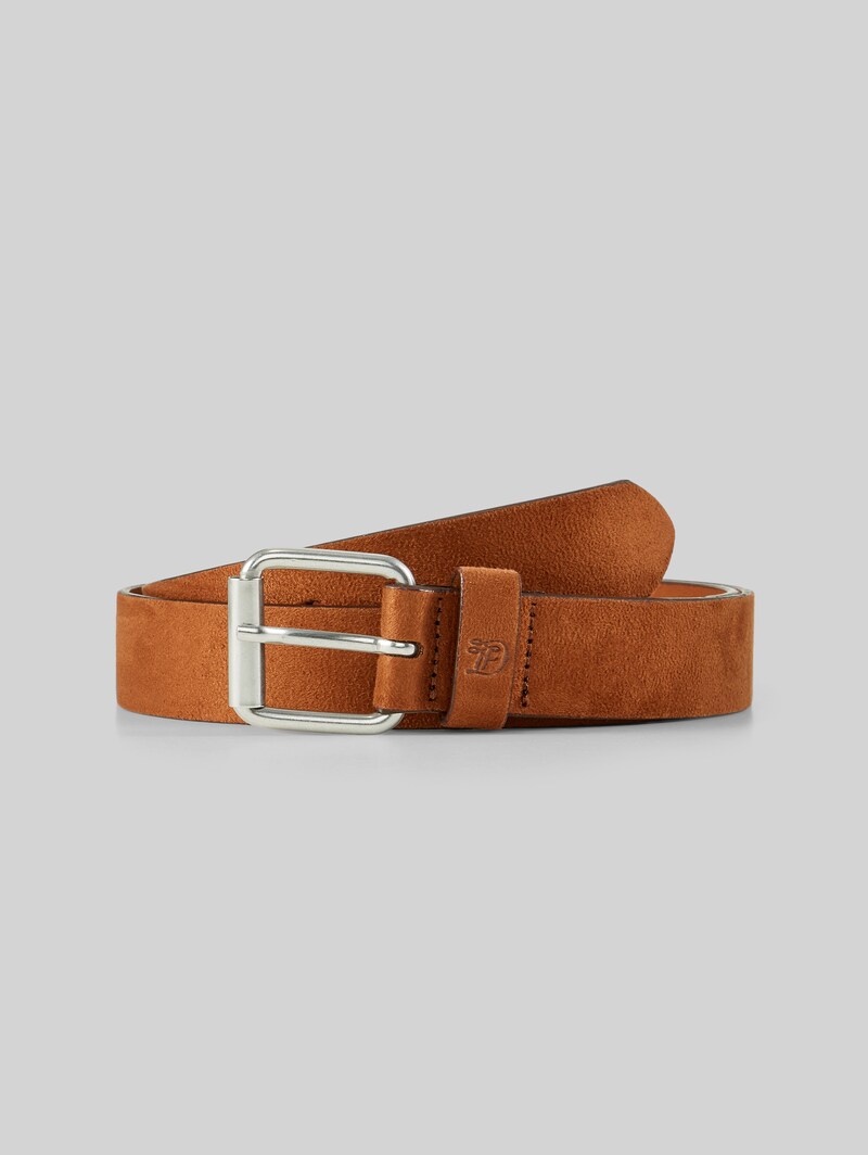 Tom Tailor TTDOLLY Velourledergürtel mit eckiger Dornschließe - Light Brown Uni Tom Tailor TTDOLLY Velourledergürtel mit eckiger Dornschließe - Light Brown Uni