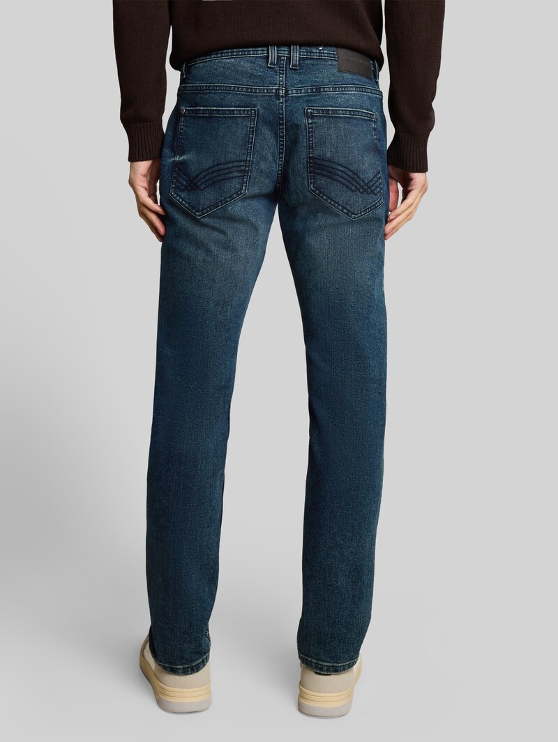 Tom Tailor TTMARVIN STRAIGHT Jeans mit Stretch - Dark Blue Denim Tom Tailor TTMARVIN STRAIGHT Jeans mit Stretch - Dark Blue Denim