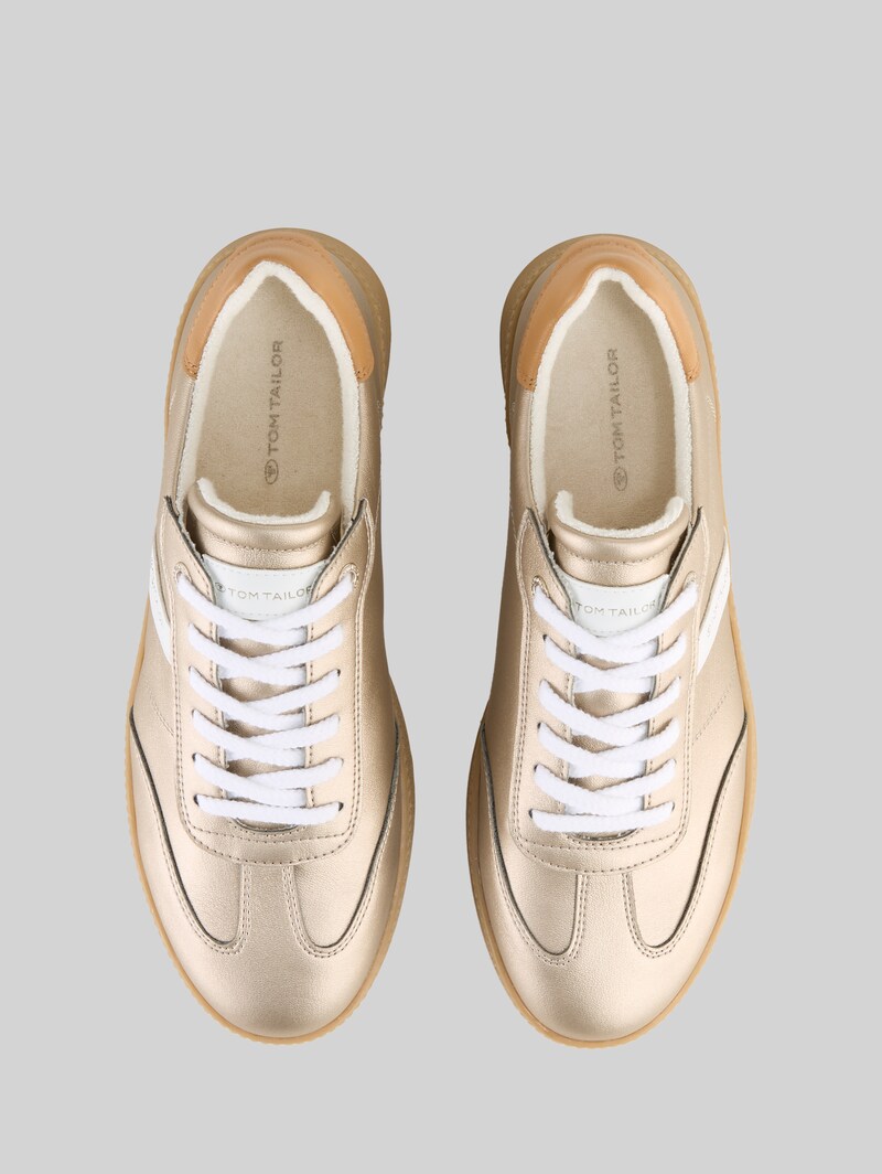 Tom Tailor Sneaker im Metallic-Look - Gold