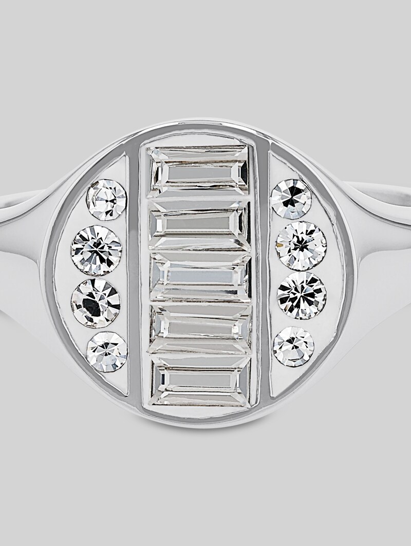 Tom Tailor Ring aus Edelstahl - Stein Preciosa weiß - Silver