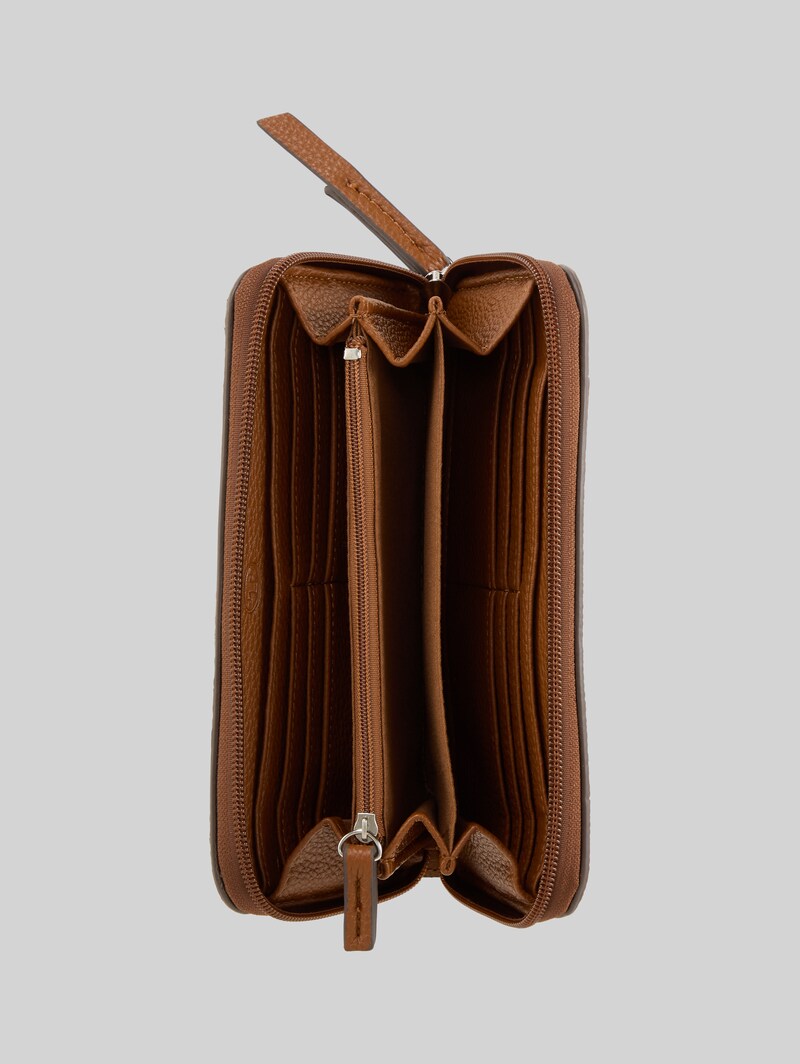 Tom Tailor TTBECA Portemonnaie mit Ziernähten - Cognac / Brandy