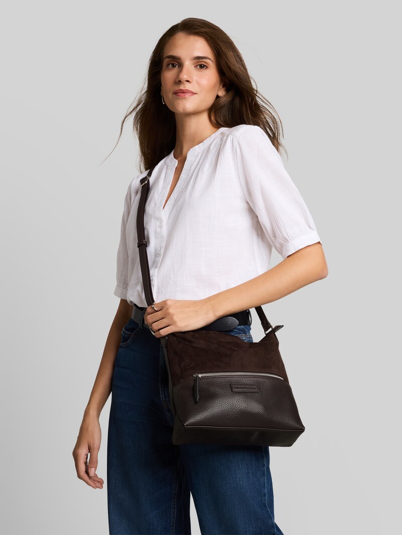 Tom Tailor TTGIA M Umhängetasche aus Lederimitat - Mixed Brown