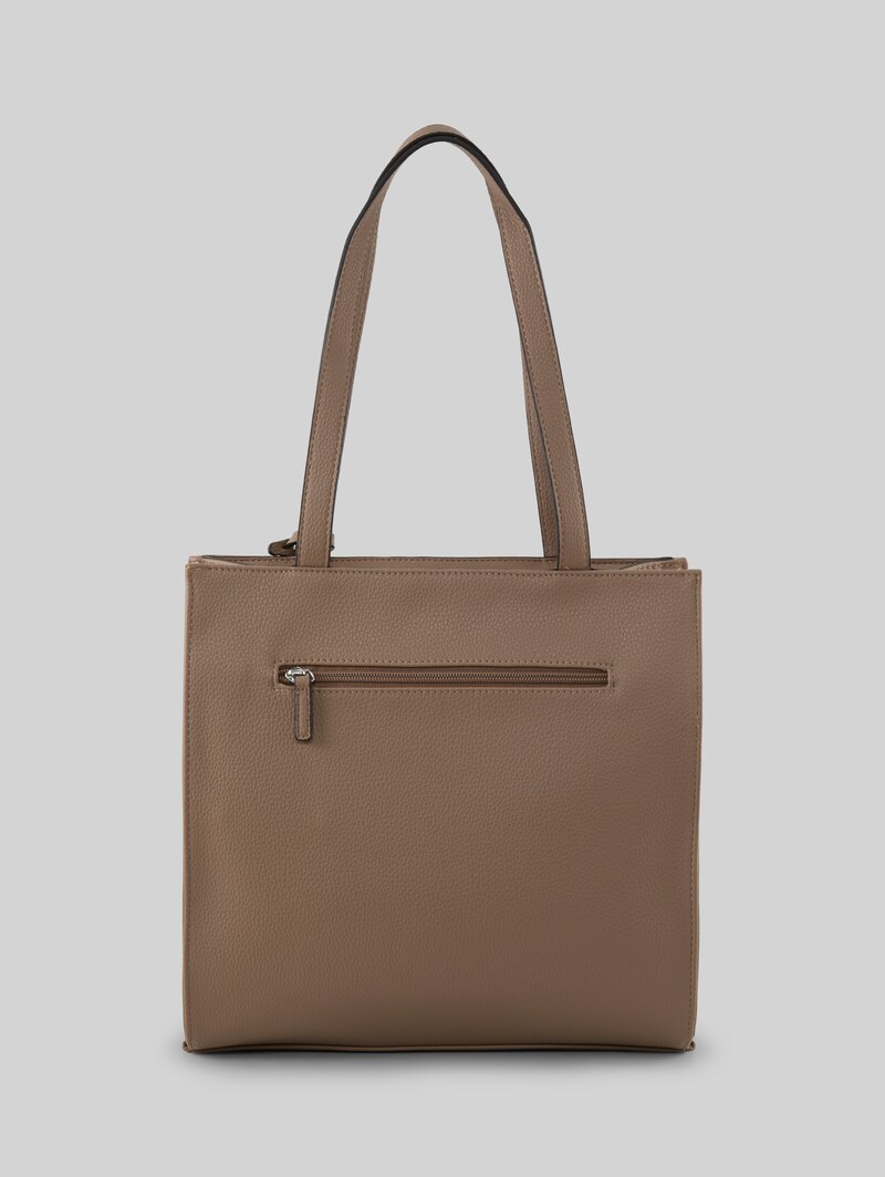 Tom Tailor TTWINONA M Shopper mit Reißverschluss-Details - Taupe / Taupe