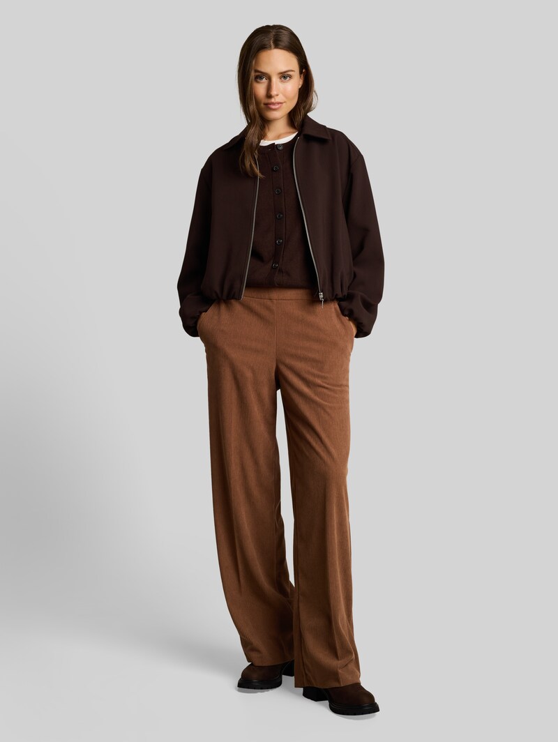 Tom Tailor Wide Leg Cordhose - Camel