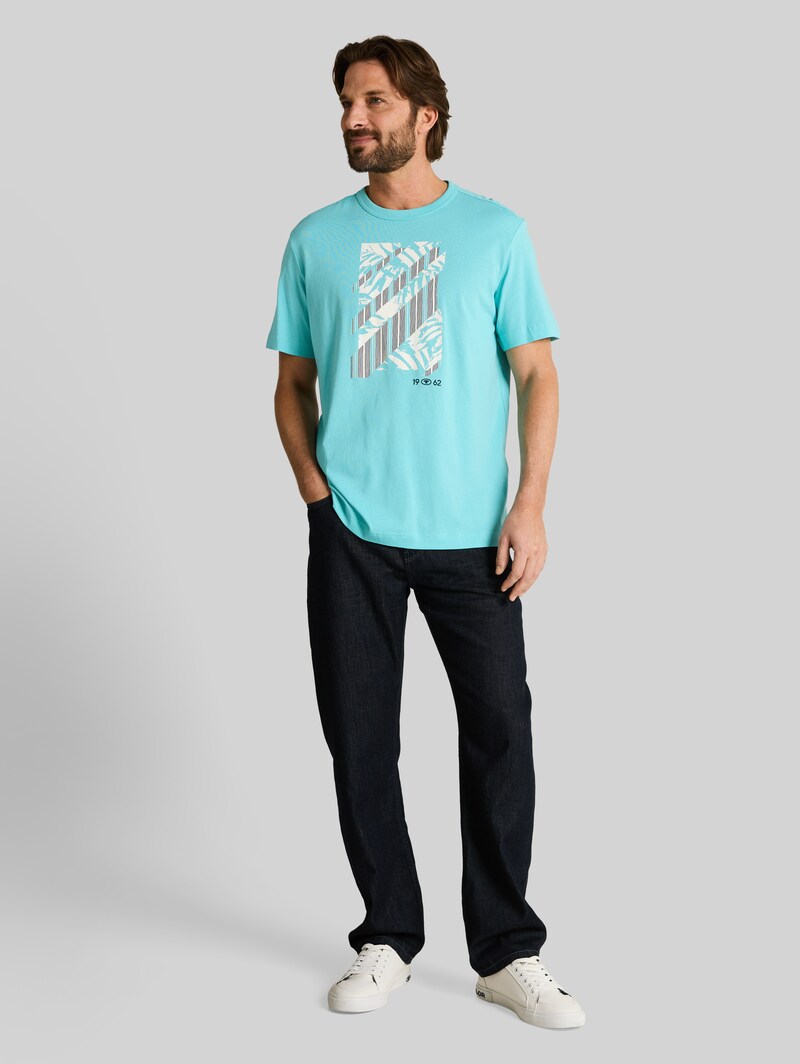 Tom Tailor T-Shirt mit Print - River Teal