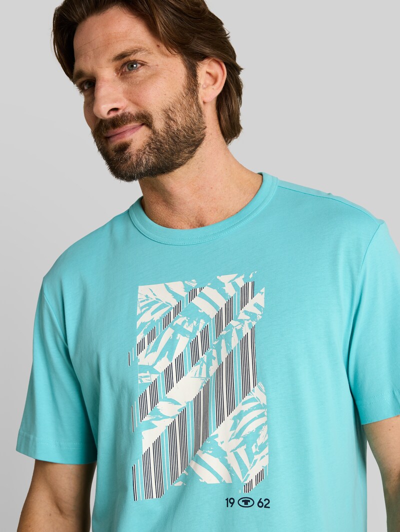 Tom Tailor T-Shirt mit Print - River Teal