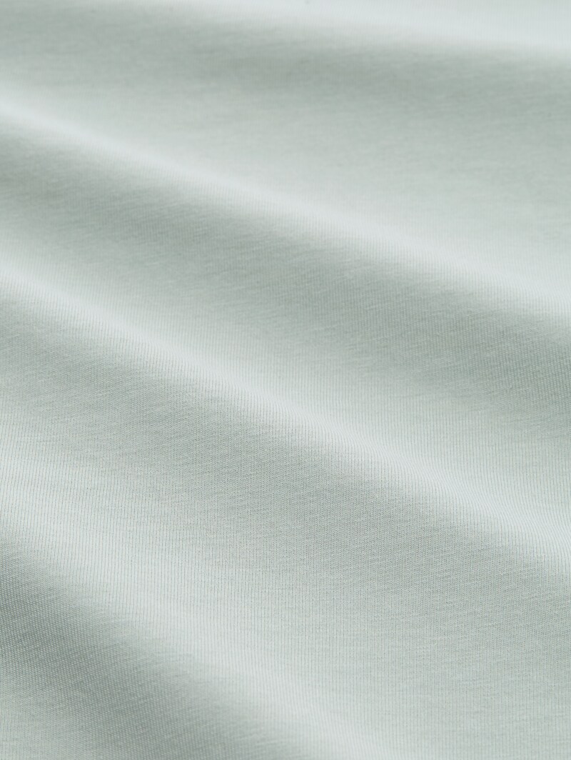 Tom Tailor Fitted Poloshirt mit Logo-Print - Soft Greyish Green