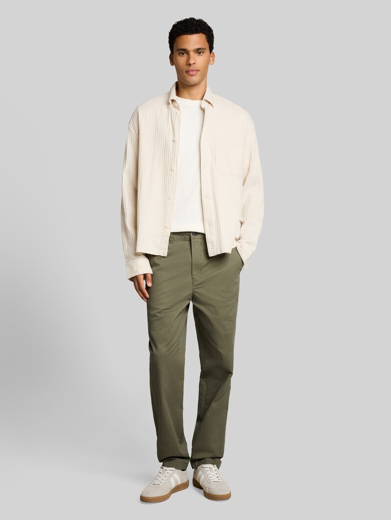 Tom Tailor Relaxed Chino Hose - Urban Olive Green